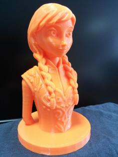 Frozen Anna Bust Fixed (no Logo) 3D Printer Model