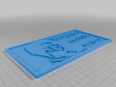 Airplane Quote 3D Printer Model