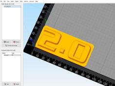 Rulers For SIMPLIFY 3D Table – 200 / 210 / 220 / 230 Mm 3D Printer Model