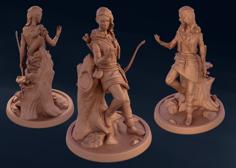 Tribal Spellcaster – Tabletop Miniature 3D Printer Model