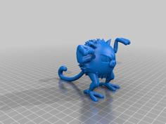 Mankey Multicolor 3D Printer Model