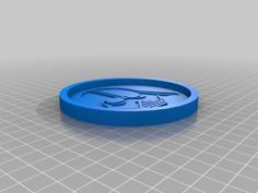 Darth Vader Round Coaster 3D Printer Model