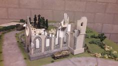 Bombed Church 3D Printer Model