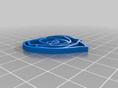 Rose Heart Earing 3D Printer Model