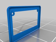 Motorcycle License Plate Frame 3D Printer Model