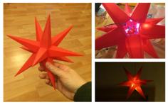 Christmas Star Puzzle 300mm 3D Printer Model