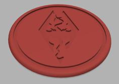 Improved Skyrim Coaster 3D Printer Model