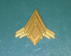 Battlestar Galactica Pilot Wings Insignia 3D Printer Model