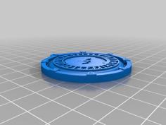 Two Wolves Viking Medallion 3D Printer Model