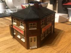 OO Gauge Rose & Crown Pub 3D Printer Model