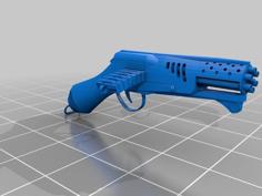 Gatling Gun Pistol 3D Printer Model