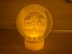 Christmas Candle Ornament – Winter Village 3D Printer Model