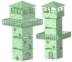 Modular Watch Tower – Tabletop Terrain V2 3D Printer Model