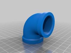 3/4″ Npt 90 Degree Elbow 3D Printer Model