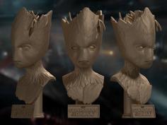 Groot Bust – Avengers: Infinity War 3D Printer Model