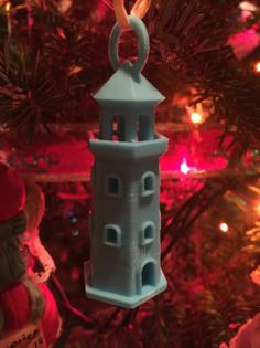 Lighthouse Christmas Tree Ornament 3D Printer Model