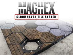 MagHex Tiles For Gloomhaven 3D Printer Model