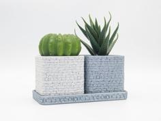 Stone Wall Planter 3D Printer Model