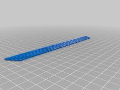 180mm X 20mm X 5mm Hex Starter Strip 3D Printer Model