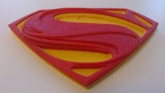 Man Of Steel Logo (Dual Extrusion) 3D Printer Model