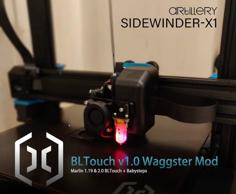 Waggster Mod BLTouch Artillery Sidewinder X1 3D Printer Model