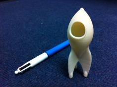 A Rocket Ship In The Classic Style 3D Printer Model