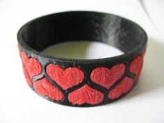 Bezier Heart Bracelet In OpenScad 3D Printer Model