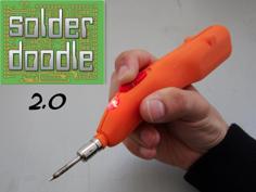 Solderdoodle Pro 2.0: USB Rechargeable Soldering Iron 3D Printer Model