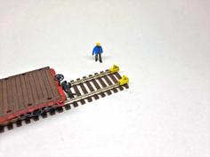 N Scale Removable Wheel Stops Or Bumper 3D Printer Model