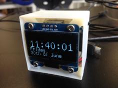 Small Cube Clock 3D Printer Model