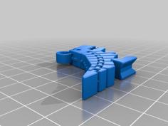 Small Flexy Rex Keychain 3D Printer Model