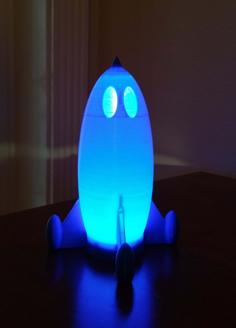 Tinkerlight Rocket Lamp 3D Printer Model