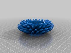 Sunflower Small Candle Holder 3D Printer Model