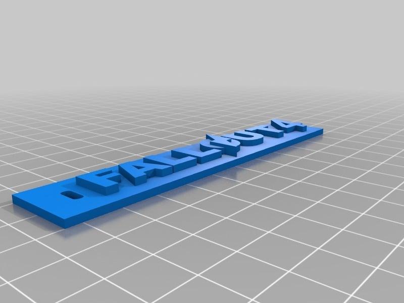 Fallout Keychain D Printer Model Free Download Axis Co