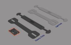 Handle – Support Plate Kit For Cardboard Box – Heavy-Duty Series – Light Duty Series / Maniglia – Supporto Interno Kit Per Scatole Cartone Versione Robusta – Versione Leggera 3D Printer Model