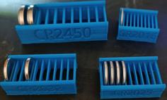 Coincell Battery Holder CR2016, CR2025, CR2032, CR2450 3D Printer Model