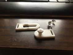 Small Keyhole Latching Belt Clip 3D Printer Model