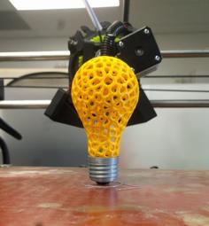 Voronoi Light Bulb 3D Printer Model