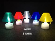 Mini Stand With LED Candle 3D Printer Model