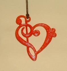 Heart_Shaped_Musical_Note(2). 3D Printer Model