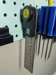 Pegboard Angle FInder Holder 3D Printer Model