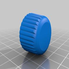 Knob Round Shaft With Grub Hole Pilot 3D Printer Model