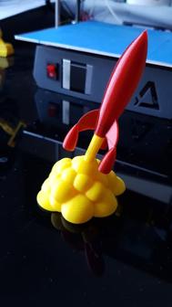 Fusée Tintin / Tintin Rocket 3D Printer Model