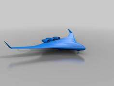 Blended Wing Body 3D Printer Model