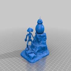 Star Wars Remix Driod Diorama 3D Printer Model