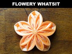 Flowery Whatsit Ornament/Suncatcher 3D Printer Model