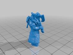 Dwarf Warrior 1 3D Printer Model