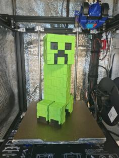 Minecraft Textured Creeper 3D Printer Model