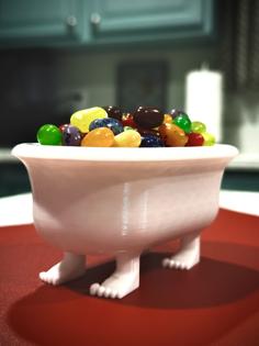 Bathtub Human Feet Bowl – Snack Bowl – Home Decoration 3D Printer Model