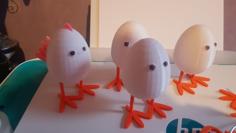 EGG WITH LEGS 3D Printer Model